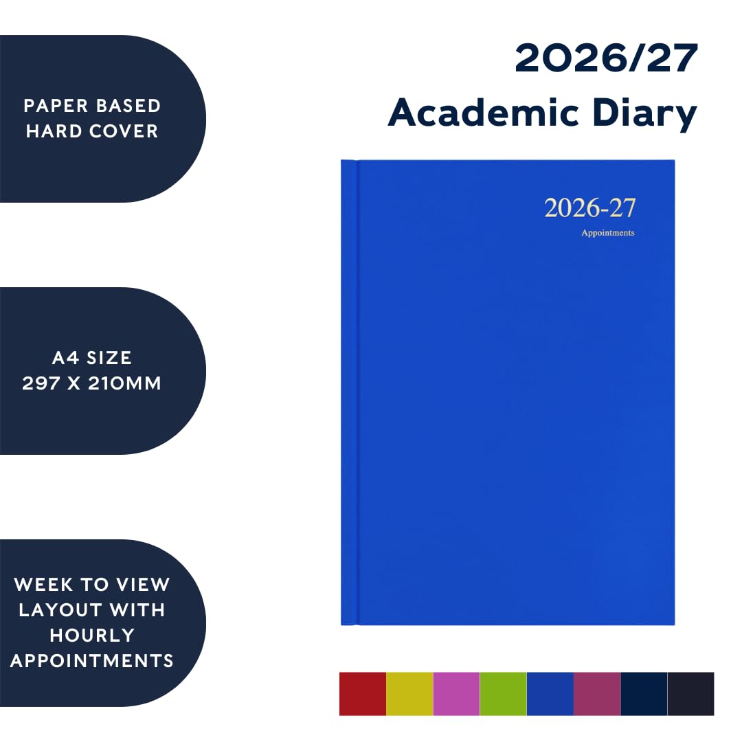 Collins 2026-2027 Academic Year Planner - A4 Week-to-View Organizer | Deep Pink Hardcover 4