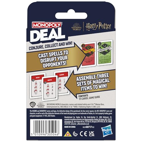 Hasbro Monopoly Deal: Harry Potter Card Game (English Version)