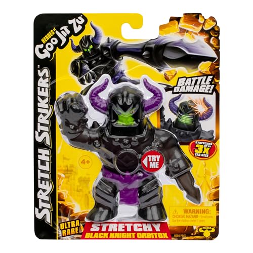 Heroes of Goo Jit Zu Stretch Strikers - Ultra Rare Black Knight Orbitox Action Figure 6