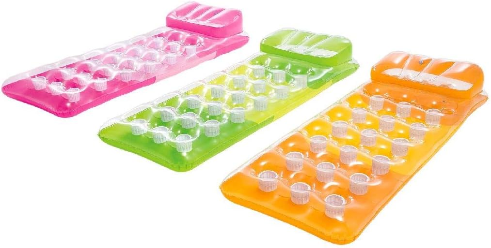 Intex 18-Pocket Fashion Mats Air Mattress - 188 x 71 cm 1