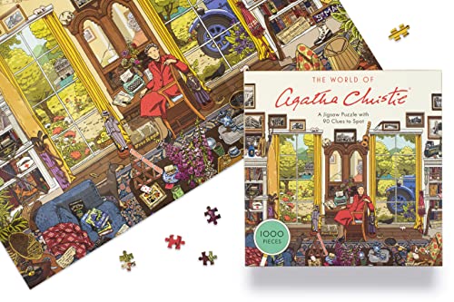 The World of Agatha Christie - 1000-Piece Jigsaw Puzzle Featuring Poirot, Miss Marple & Classic Mysteries 8