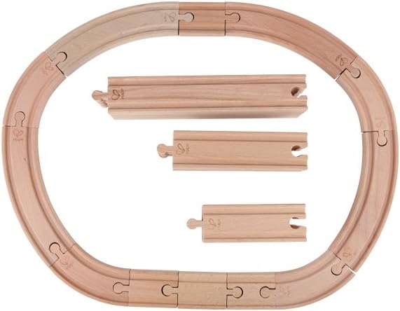 Hape E3707 Super Expansion Rail Pack - Wooden Train Track Accessory for Building Sets 2
