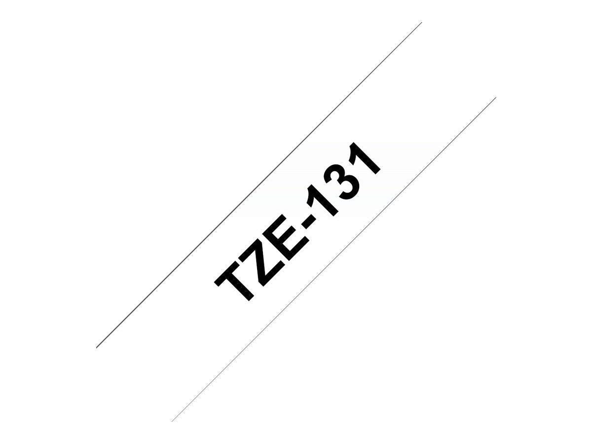 Brother TZe-221 Labelling Tape Cassette, 9 mm (W) x 8 m (L), Laminated, Brother Genuine Supplies - Black on White