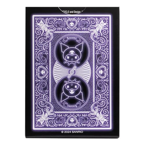Bicycle Kuromi Sanrio Playing Cards Deck - Black, Pink and Purple Design 2