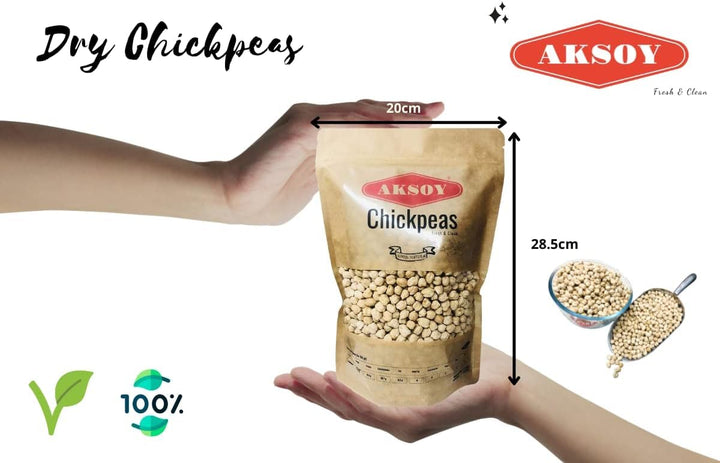 Aksoy - Premium Dry Chickpeas XL Size (12mm) 1KG