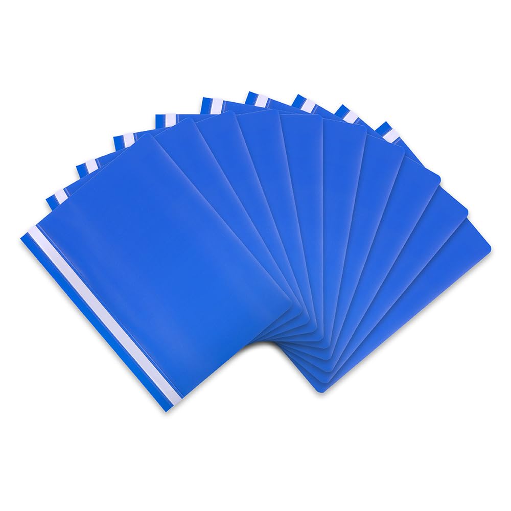 Hamelin A4 Blue Polypropylene Project Folders - Pack of 25 | 1/3 Cut Top Tab 1