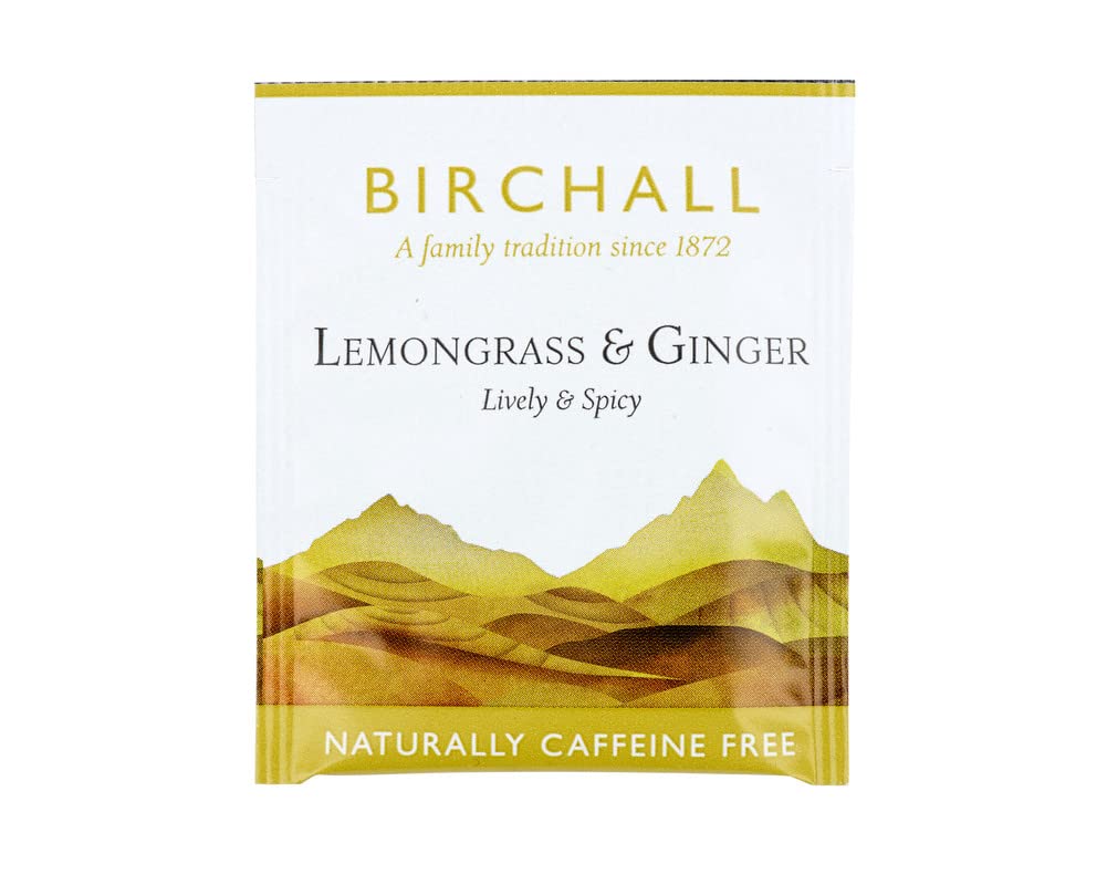Birchall - Lemongrass & Ginger Tea Gift Set, 6 Boxes of 25 Enveloped Plant-Based Tea Bags 2