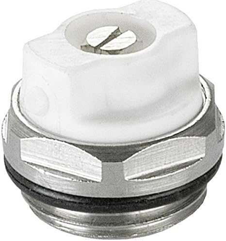 1/2" Manual Radiator Air Vent Bleed Plug Valve - Silver, Easy-to-Install Heating System Accessory for Central Heating Systems