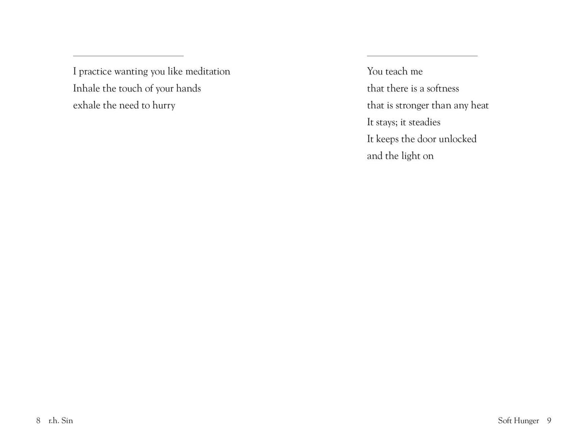 Andrews McMeel Publishing Soft Hunger: The Yearning - Love Poetry Paperback | 116 Pages | English 6