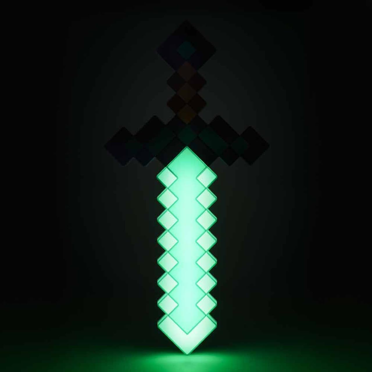 Paladone Minecraft Diamond Sword Light - 40cm Tall | 3 Dynamic Modes | USB-C or Battery Powered 6