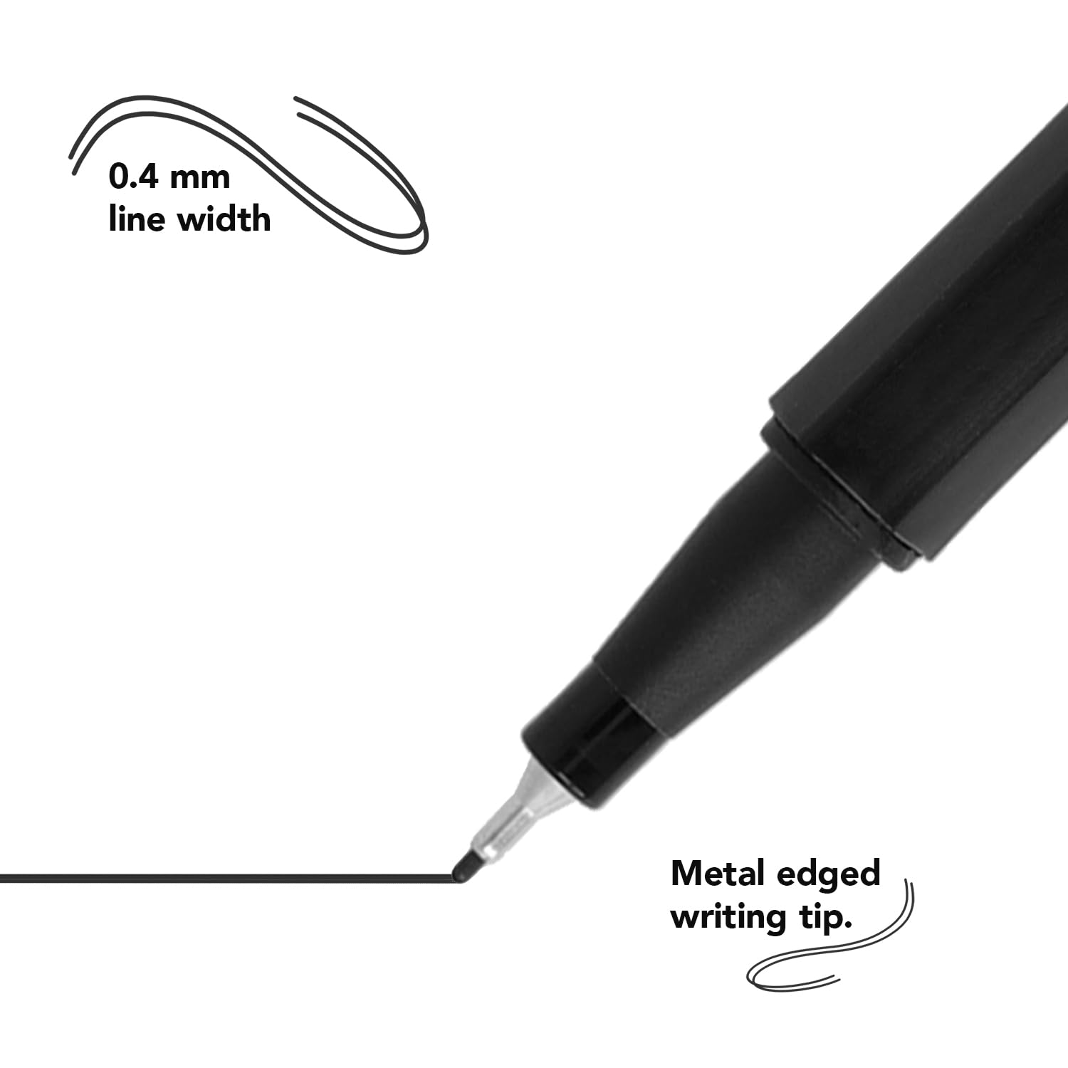 Westcott Fineliner Pens - 0.4mm Precise Line | Black Ink | 10 Pack 3