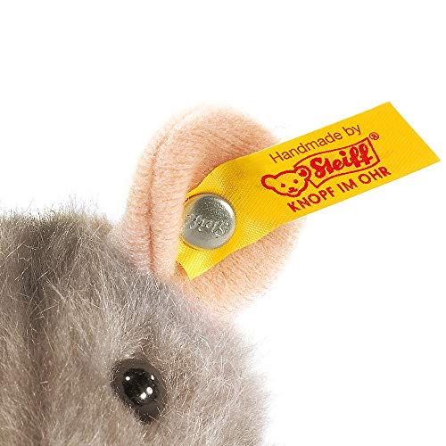 Steiff Piff Mouse Plush Toy - Soft Grey Stuffed Animal, 10cm 12