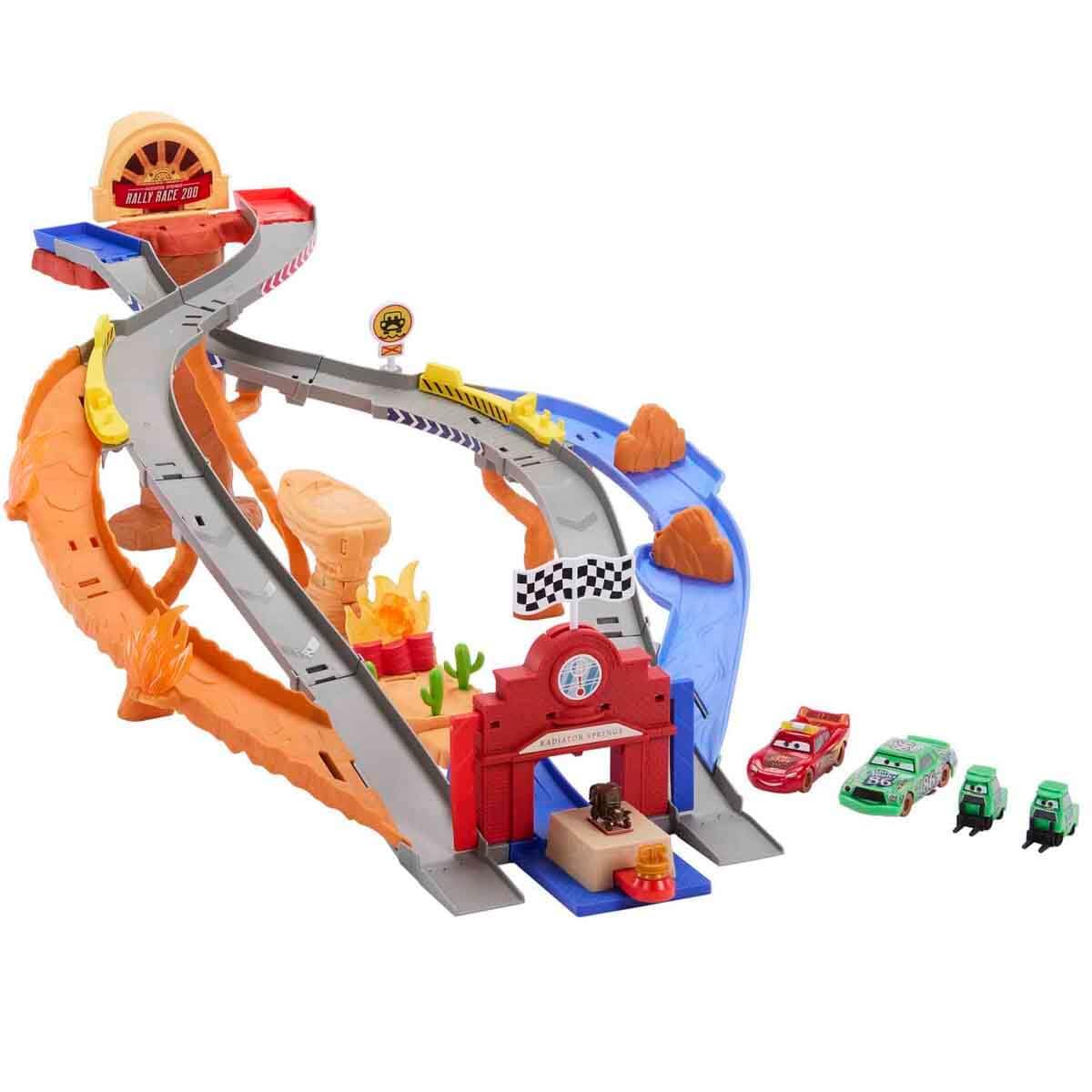 Disney Princess Lightning McQueen & Chick Hicks Radiator Springs Race & Rescue Playset | Multicolor | 6 Items 1