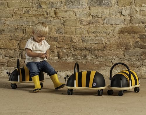 Wheelybug Toddler Wooden Ride-On - Small Bee | Ages 1-3 Years | Multi-Directional Castors 25