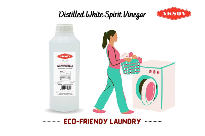 Aksoy Distilled White Spirit Vinegar 1.5L - Ideal for Cooking, Pickling & Natural Cleaning