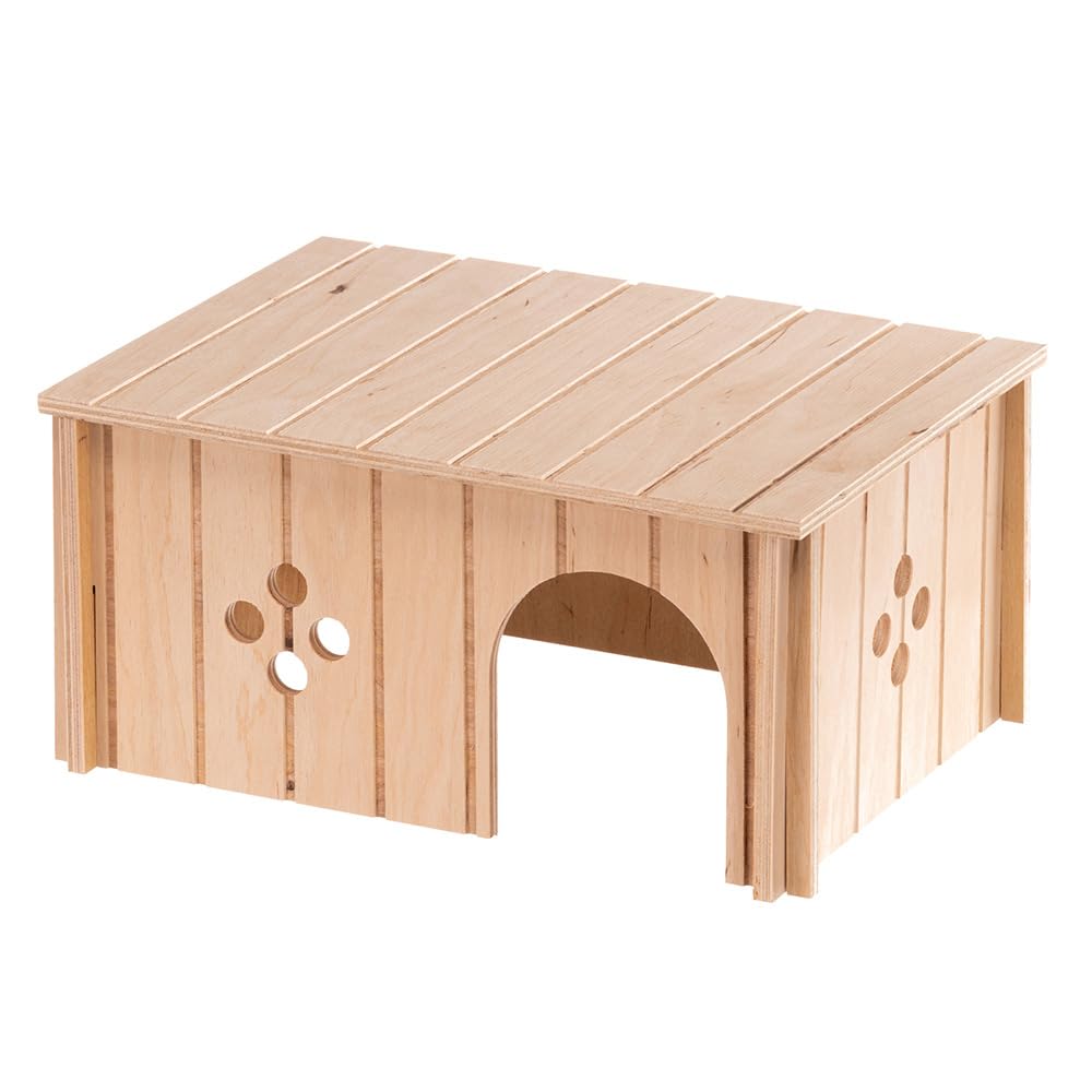 Ferplast Wood Home for Small Animals | FSC-Certified Wood | Tool-Free Assembly | 33 x 23.6 x 16 cm 4