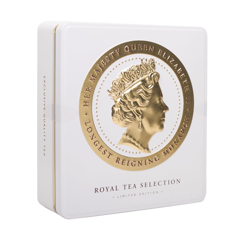 Ahmad Tea Royal Tea Selection Cameo Caddy - 32 Teabags | Ivory Caddy | Christmas Gift 3