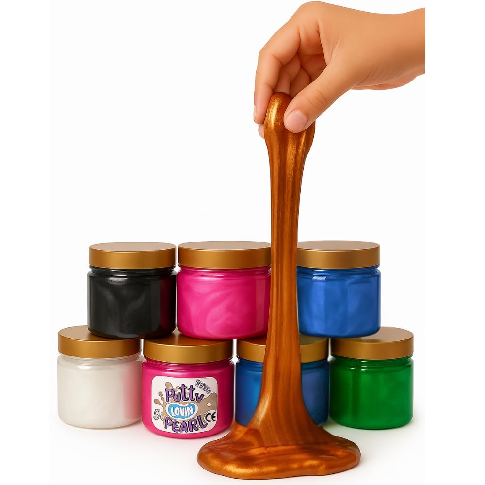 Lovin Slime Putty Pearl 210ml - Metallic Stretchy Sensory Fidget for Kids & Adults 1