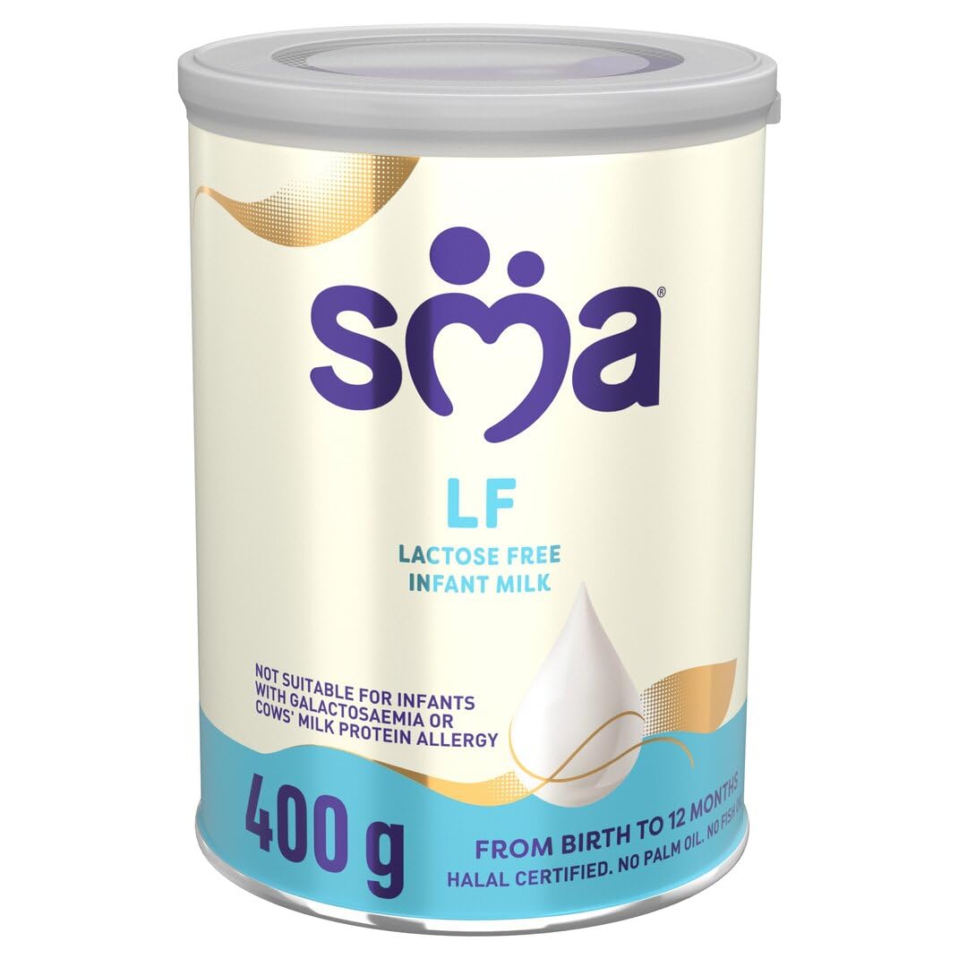 SMA Nutrition LF Lactose-Free Infant Milk Powder Formula - From Birth, 400g