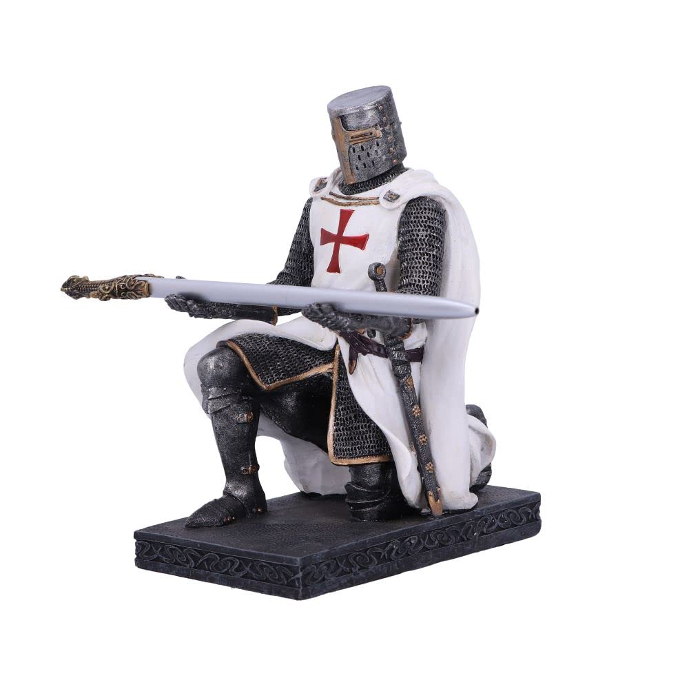 Nemesis Now Knight's Oath Pen Holder - White, 16.8 cm
