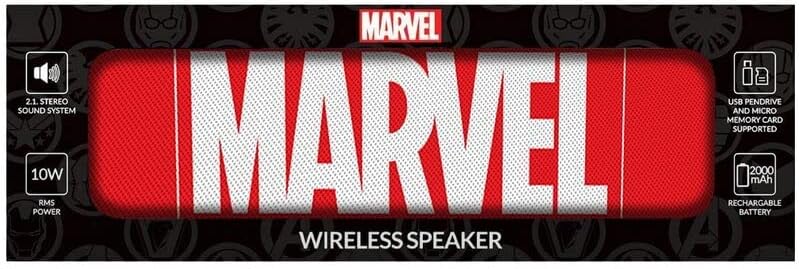 ERT GROUP Marvel Red BT Stereo 2.1 Portable Wireless Speaker 10W (Marvel 001)