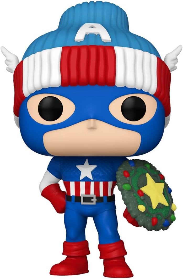 Funko Pop! Marvel Holiday - Captain America Vinyl Figure (80032)