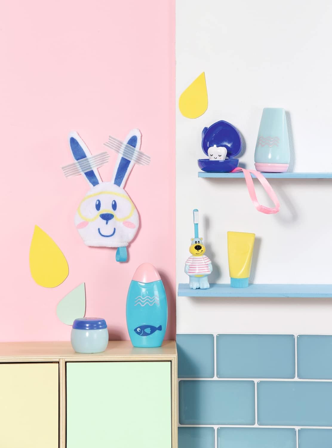 BABY born Bath Fun Set - 8-Piece Bathroom Accessory Playset for Dolls up to 43cm 10