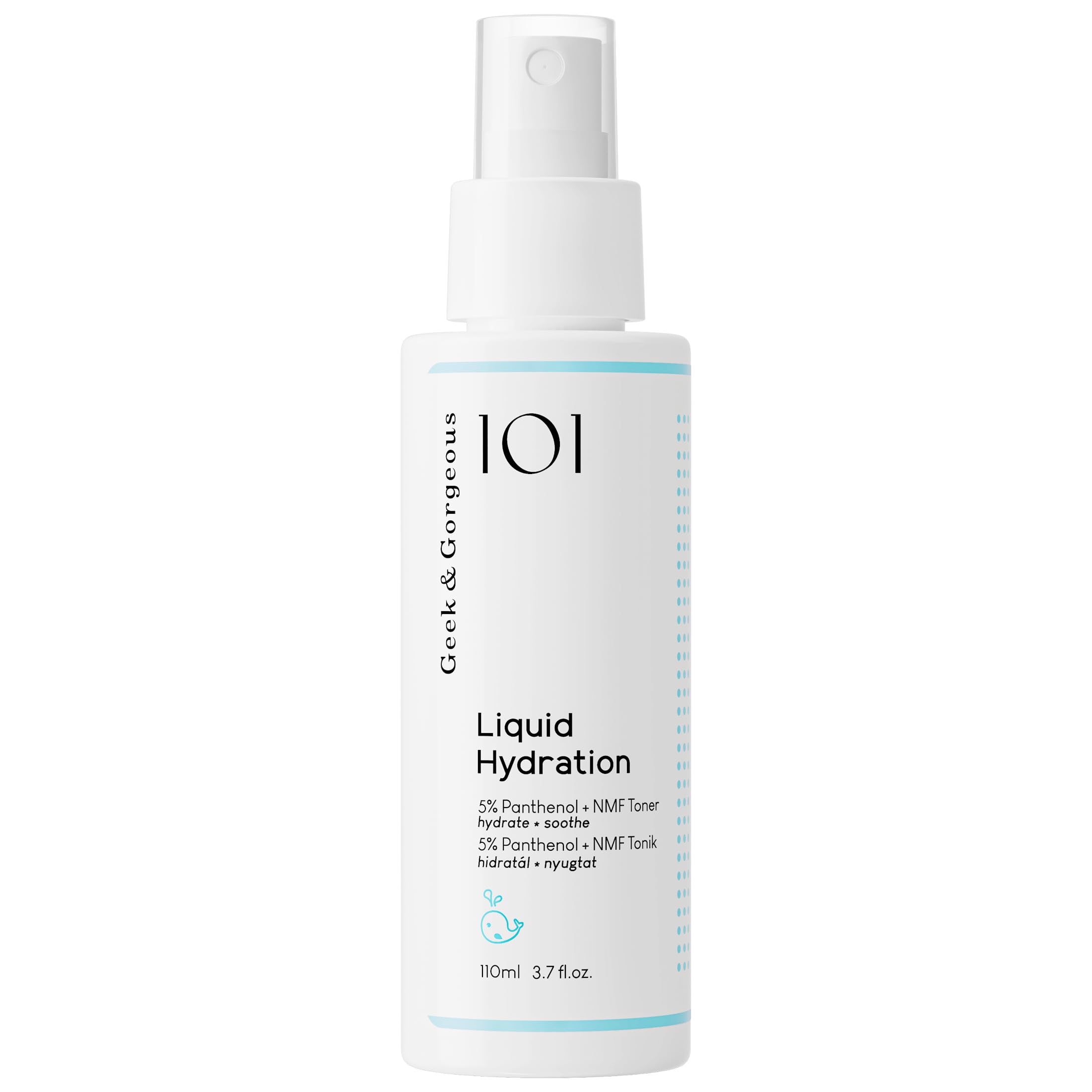 Geek & Gorgeous Liquid Hydration Facial Toner Spray - 5% Panthenol & Allantoin | 110 ml