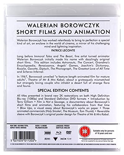 Walerian Borowczyk Short Films and Animation (1959-1984) - Blu-ray Special Edition (Region Free)