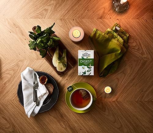 Ahmad Tea Digest Infusion - Sweet Mint & Fennel Herbal Tea with Biotin - 20 Teabags