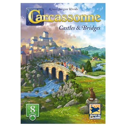 Hans im Glück Carcassonne: Castles & Bridges Expansion 8 Refresh | Strategy Board Game | 5 Players | 45 Min 2