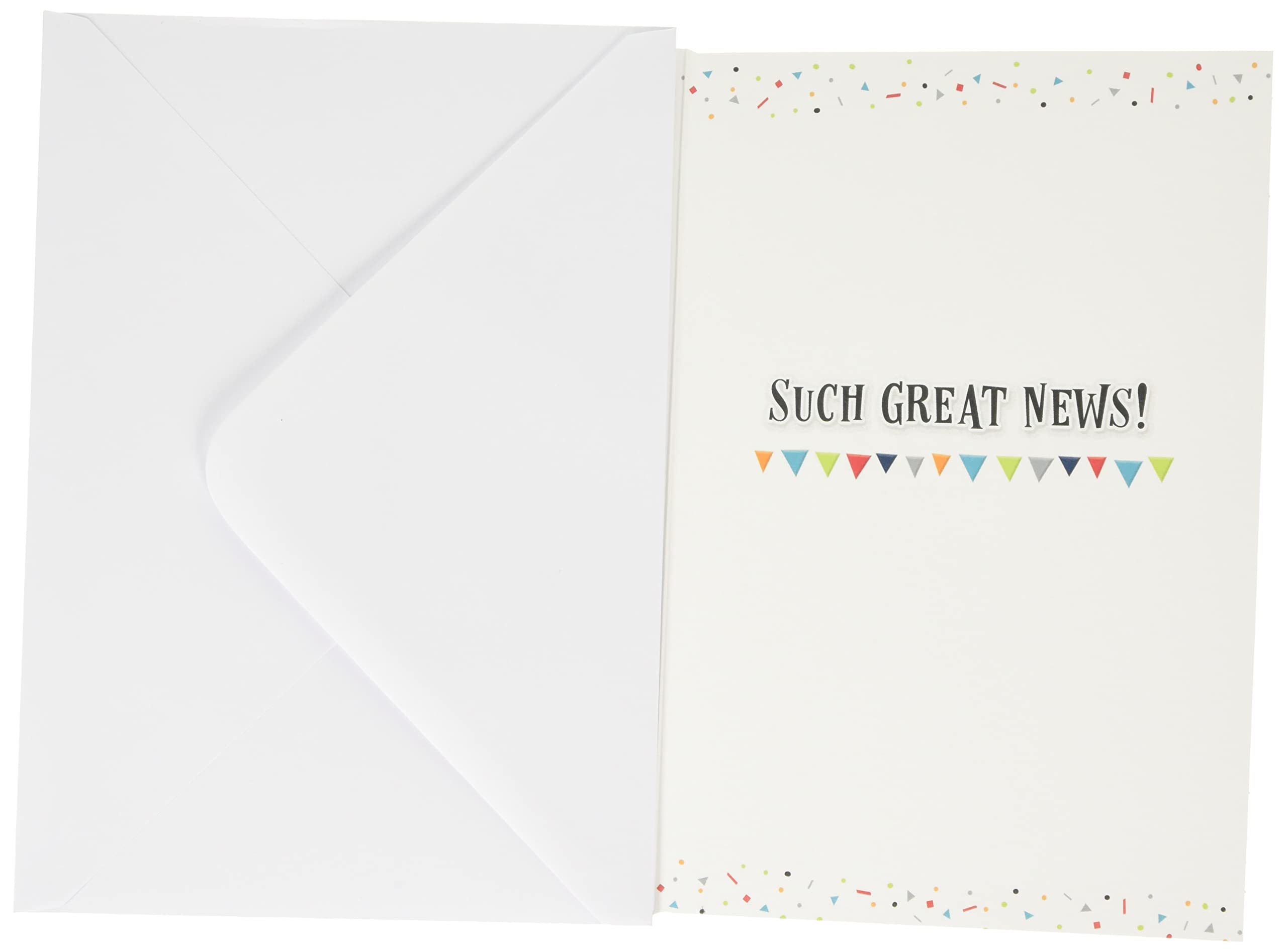 Piccadilly Greetings Modern You Did It Massive Congratulations Card | Green | 7 x 5 inches