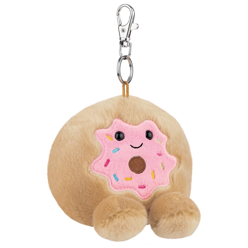 Aurora Palm Pals Claire Donut Clip-On 10cm Soft Toy - Beige