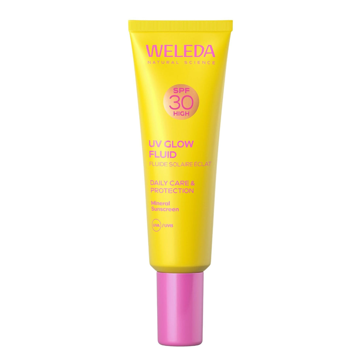 WELEDA UV Glow Fluid SPF 30 - Moringa Oil & Glow Pigments, 30 ml