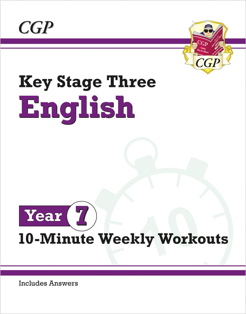 CGP Books Year 7 English 10-Minute Weekly Workouts - KS3 Study Aid | Ages 11-12 | Paperback 1