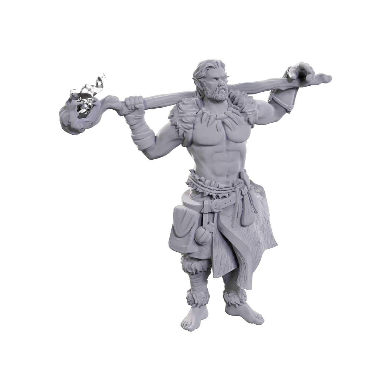 WizKids D&D Nolzur's Marvelous Miniatures - Archdruid & Martial Arts Adept | Unpainted Plastic Figure 1