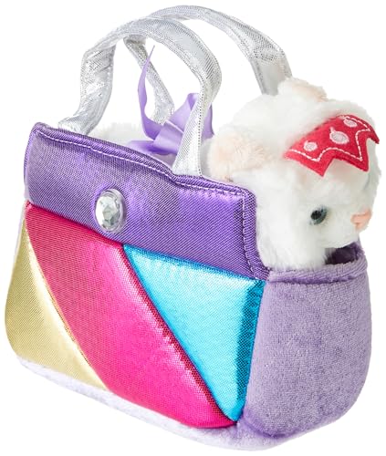 AURORA Fancy Pal Cat in Rainbow Handbag Soft Toy (61172)