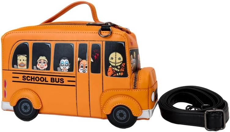 Loungefly Trick 'r Treat School Bus Figural Crossbody Bag (Multi)