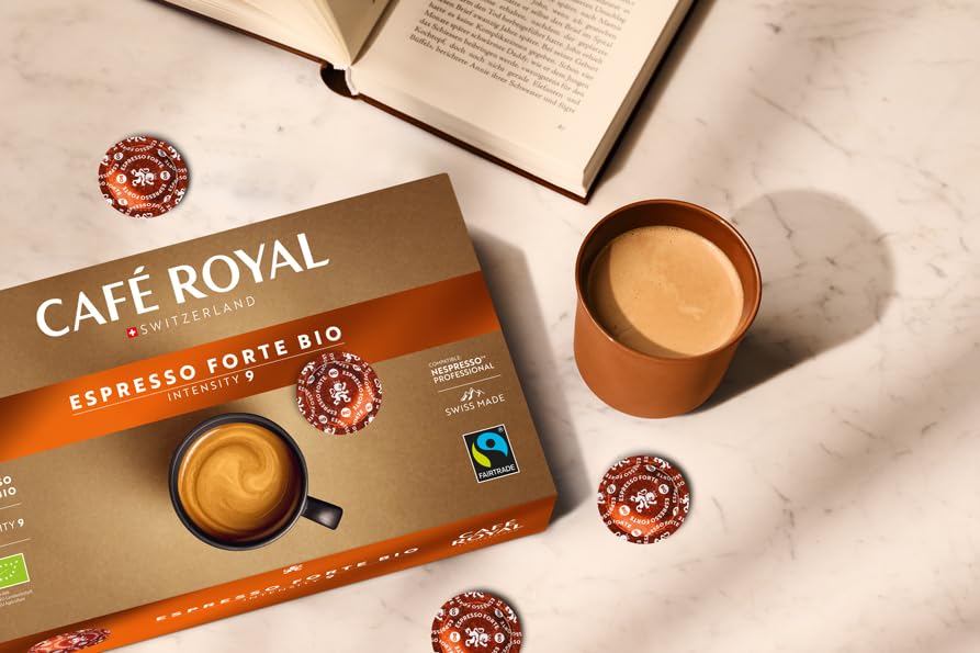 Café Royal Espresso Forte Bio - 50 Pads for Nespresso Professional Machines