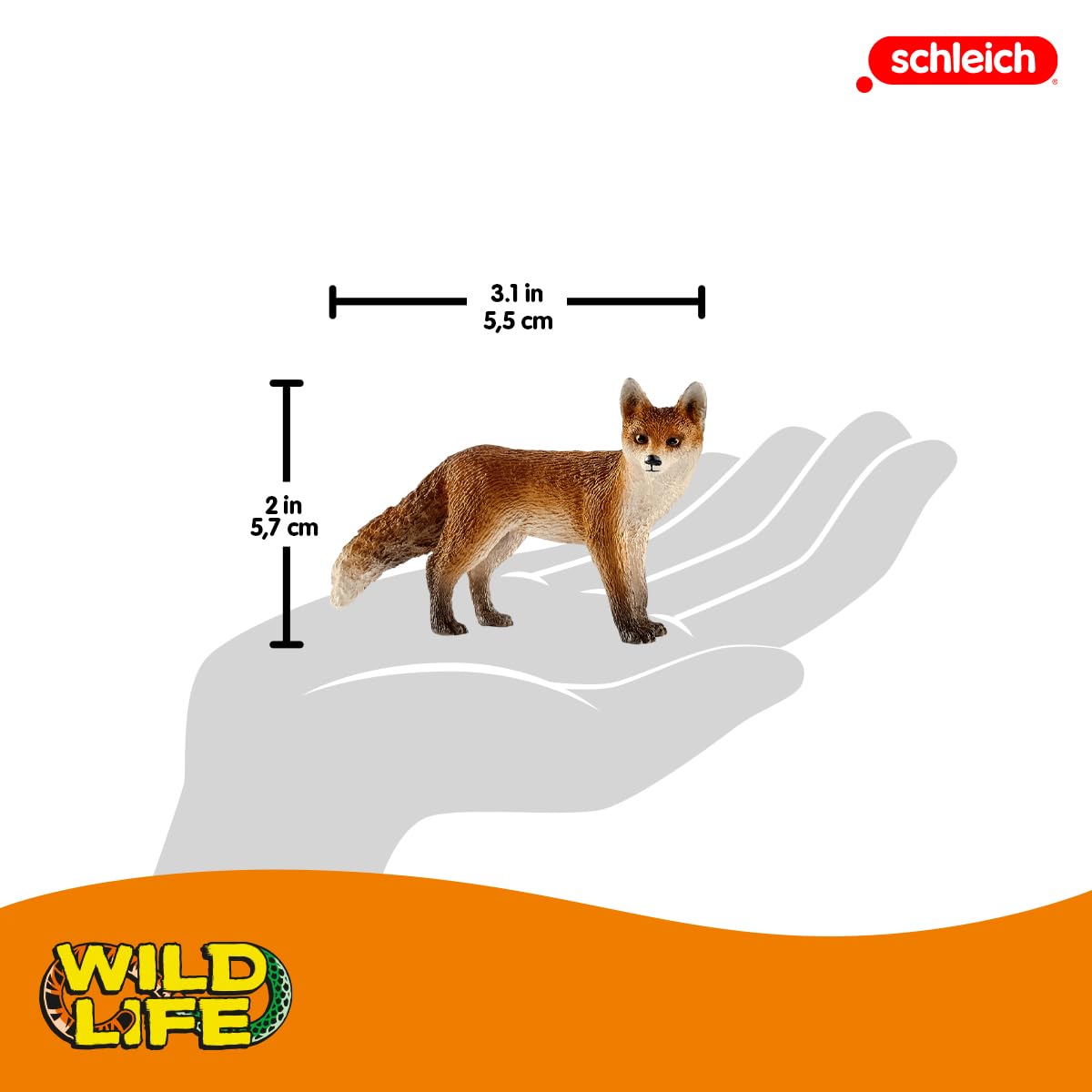 Schleich 14782 Wild Life Fox Figurine - Ocean Tides, Ages 3+ 2