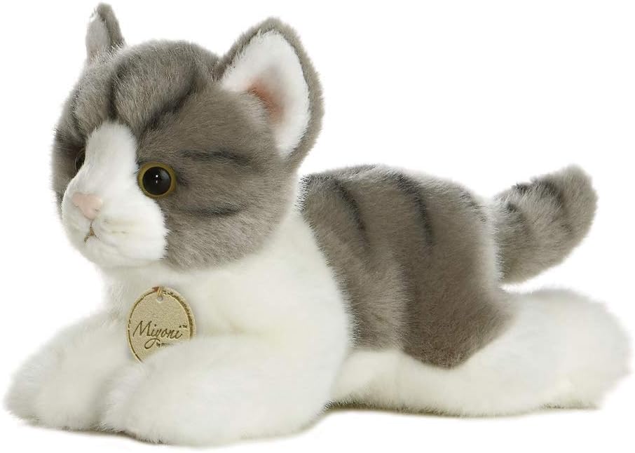 Aurora MiYoni Tabby Cat 8 Inches - Soft Plush Stuffed Animal for Babies & Kids 1