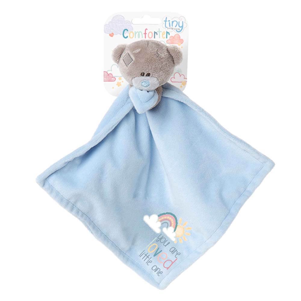 Me To You Tiny Tatty Teddy 'You Are Loved' Baby Boy Comforter | Soft Fur | Blue 1