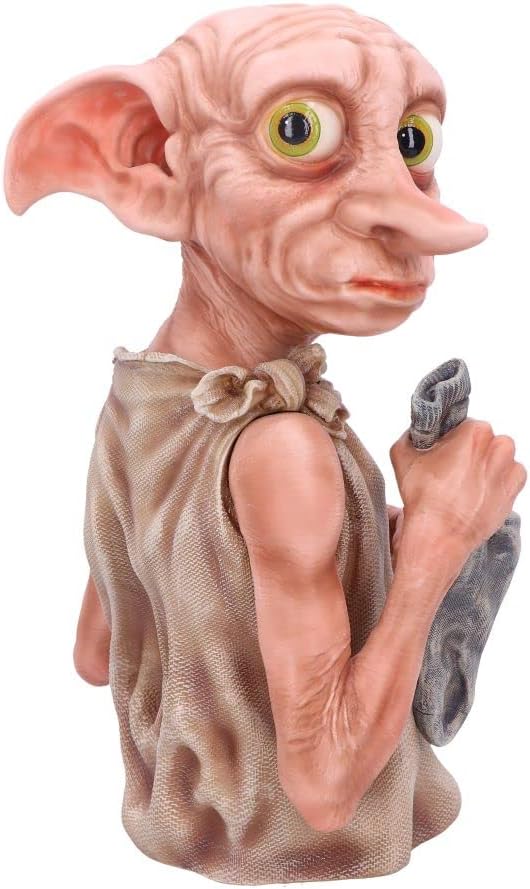 Nemesis Now Officially Licensed Harry Potter Dobby Bust, 30cm, Pink