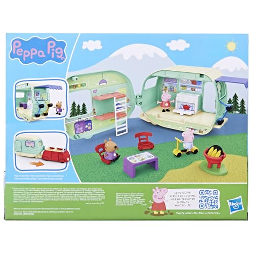 Peppa Pig Peppa's Caravan Playset - 2-in-1 Camping Adventure with Figures & Accessories 23