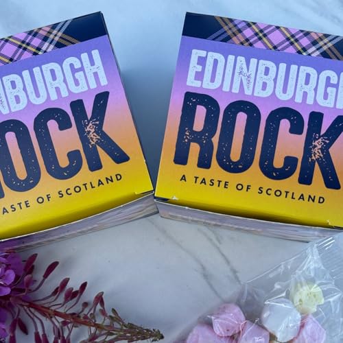 Stewart's Edinburgh Rock Pieces, 125g – Traditional Scottish Sweet with Fruity Flavours