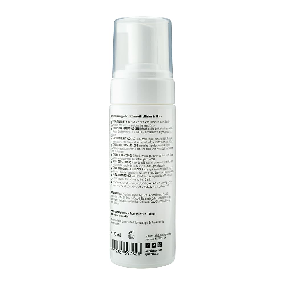 Altruist Cleansing Foam - 2% Salicylic Acid, Acne Prone & Oily Skin | 150 ml