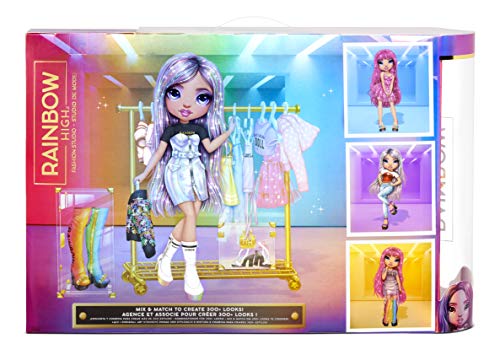 Rainbow High Fashion Studio - Exclusive Avery Styles Doll with 2 Wigs & 300+ Mix-and-Match Outfits, Age 4+ 9