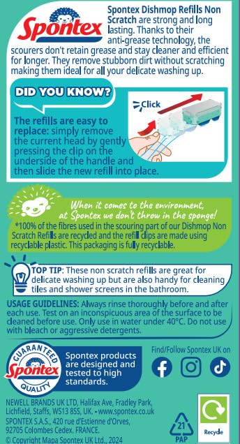 Spontex - Dishmop Non Scratch Sponge Refills