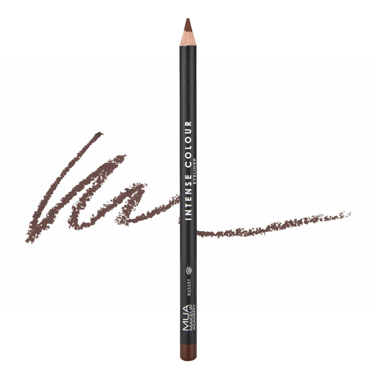MUA Intense Colour Pencil Eyeliner - Russet (Warm Chocolate Brown) | Vegan & Cruelty Free | Pencil