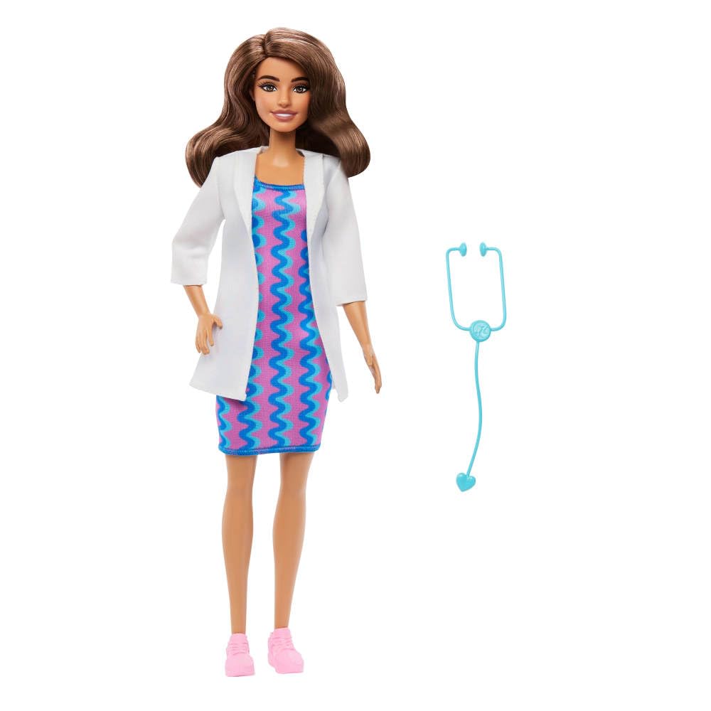 Barbie Careers Doctor Doll - Role Play Toy with Removable Coat & Stethoscope for Kids 3+ 11